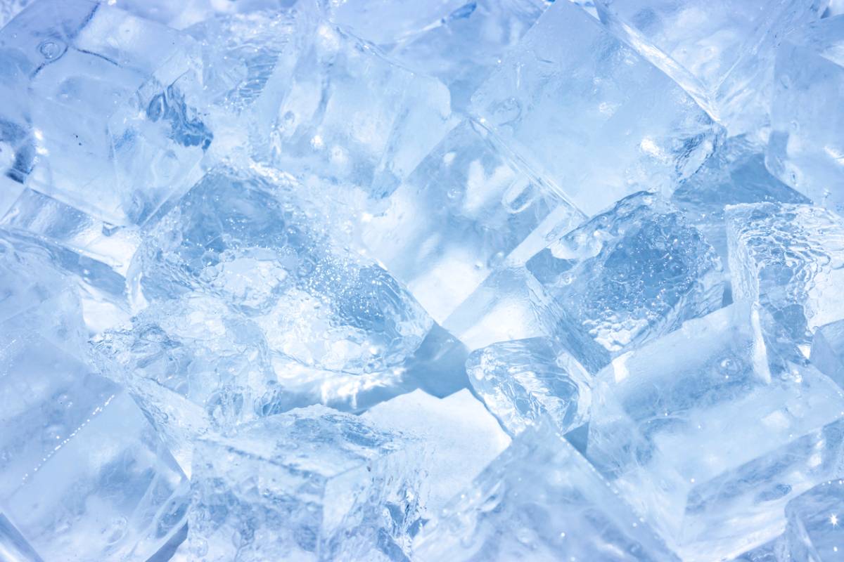 concept image of ice from ice machines